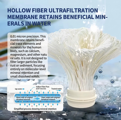 RECAMBIO Filtro de ultrafiltración EIREE de PVDF de 0,01 micras, cartucho de filtración de agua mineral de 1000L a 10000L, vida útil de servicio superior a 5
