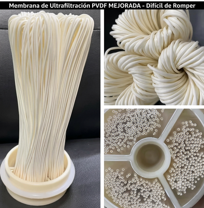 RECAMBIO Filtro de ultrafiltración EIREE de PVDF de 0,01 micras, cartucho de filtración de agua mineral de 1000L a 10000L, vida útil de servicio superior a 5